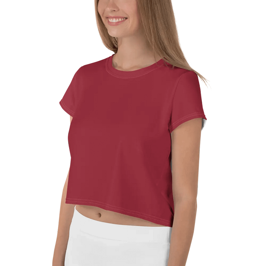 Straight To The Poinsettia Wine Crop Top product image (7)