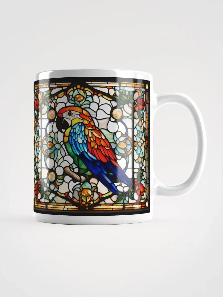 #001 - Scarlet Macaw Stained Glass Mug product image (1)