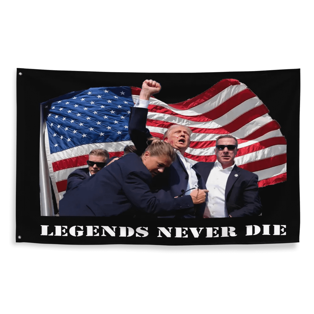 Trump 2024 Legends Never Die Flag product image (2)