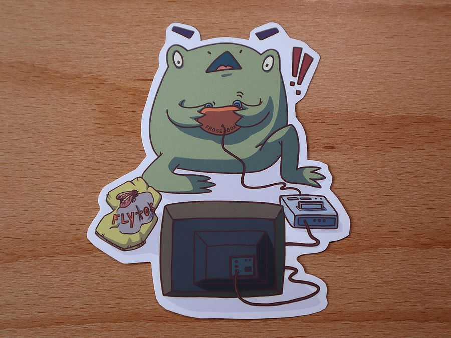 sticker : gamer froge product image (2)