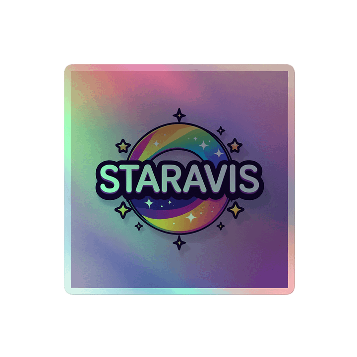 Rainbow Star Holographic Sticker Sheet product image (2)