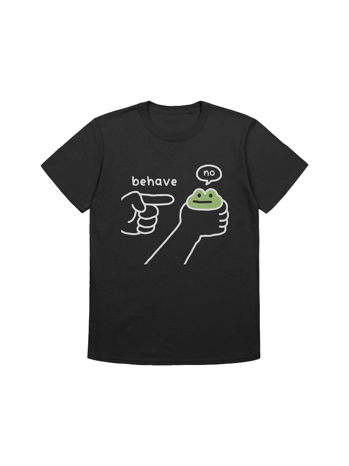 Dishonest Frog Washed Behave No T-shirt product image (1)