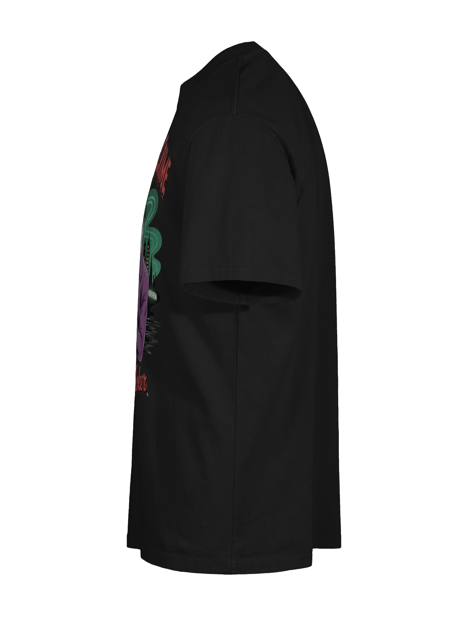 Partners in Crime: Harley Quinn & Joker Shadowed Shenanigans Oversized Faded Unisex T-Shirt product image (10)