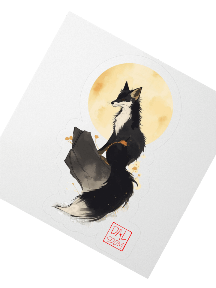 Moonlit Fox Kiss Cut Stickers product image (5)