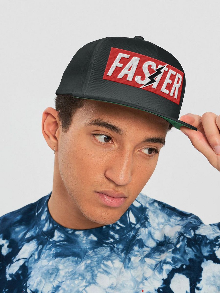 FASTER Yupoong Flat Snapback Cap product image (5)