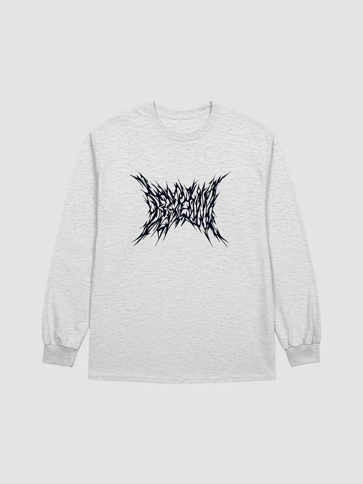 Death Metal Logo Long Sleeve Tee (Black Text) product image (1)