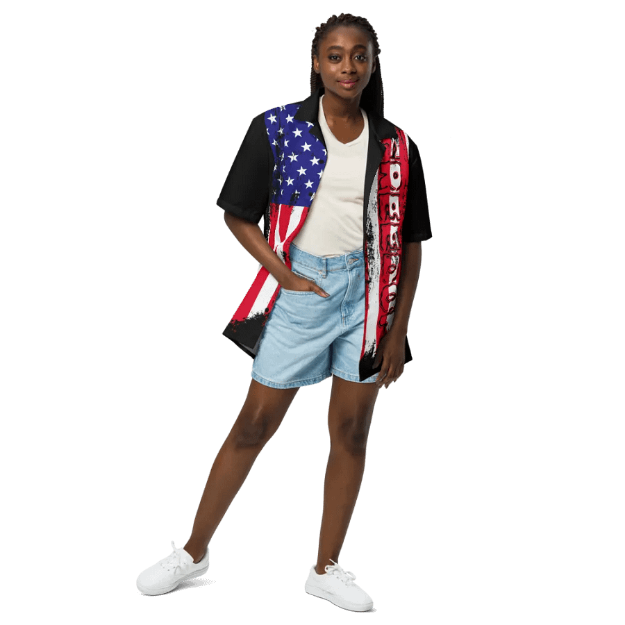 Freedom Flag Hawaiian Shirt product image (4)