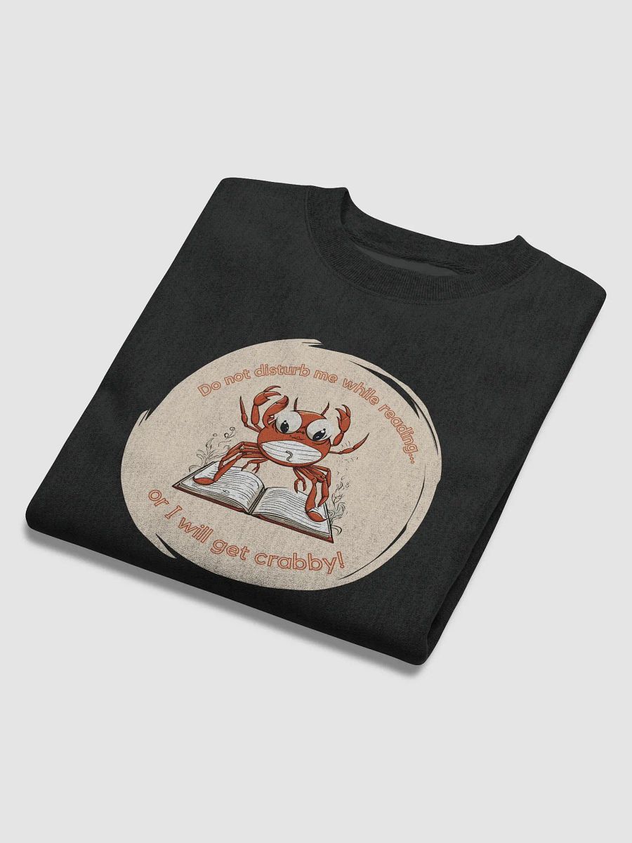 Do not disturb me while reading crab sweatshirt product image (6)