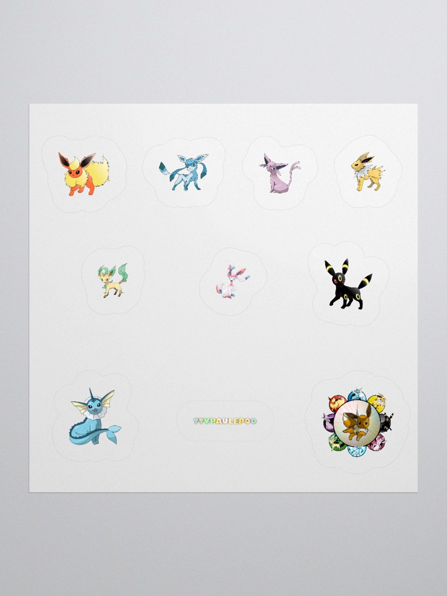 Charming Pokémon Trio Kiss Cut Stickers product image (4)