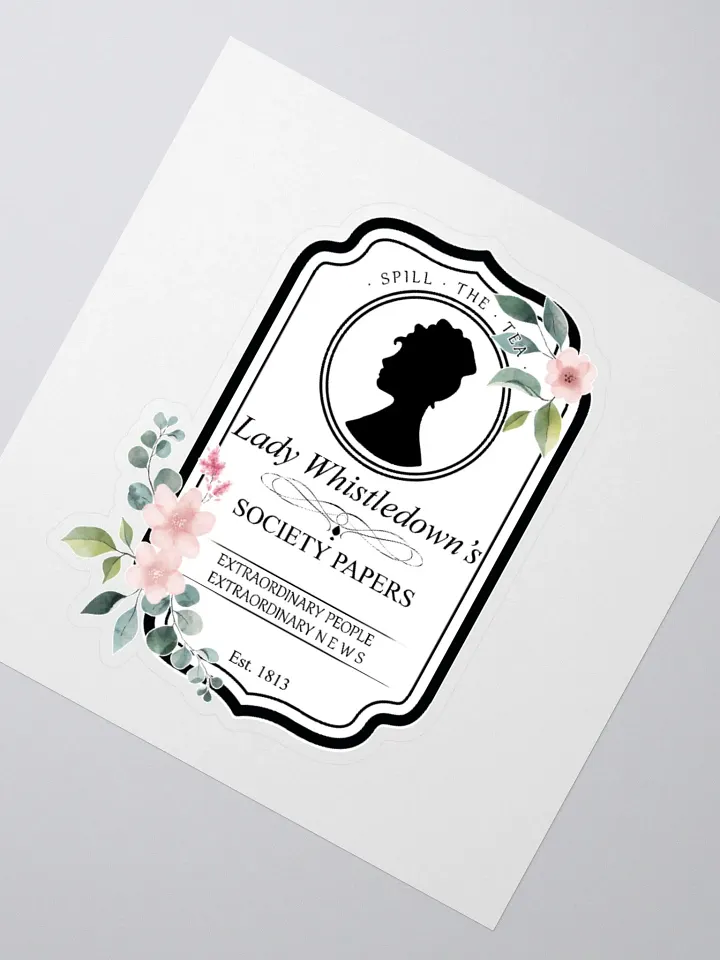 Lady Whistledown Vintage Crest Sticker | The Bridgerton product image (2)
