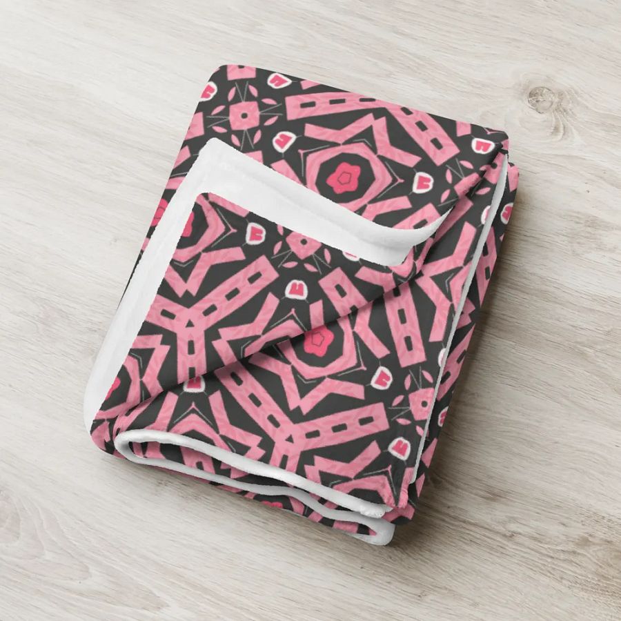 Black Red and Black Throw Blanket product image (9)