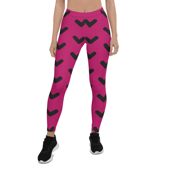 Vibrant V-Shape All-Over Print Leggings product image (1)