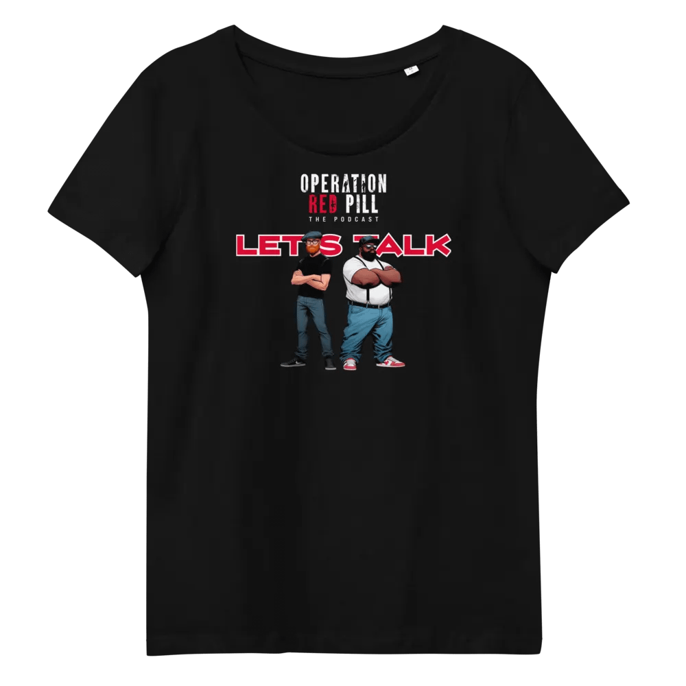 “Let’s Talk” Women’s Fitted T-shirt - The Drew Missen Collection product image (8)
