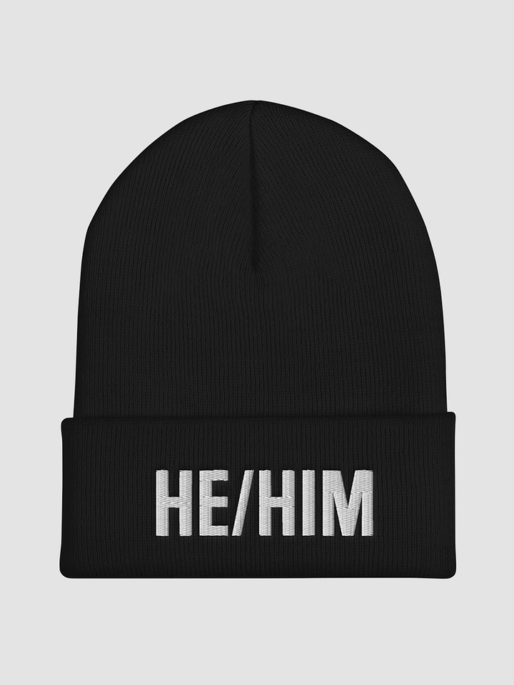 He/Him Pronoun Beanie product image (1)