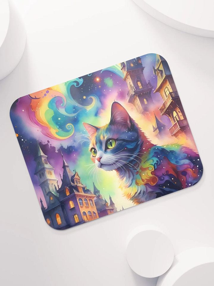 Rainbow Castle Cat Mouse Pad product image (1)