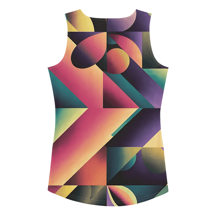 Abstract Lithographic Pattern Design Tank Top - V7 product image (2)