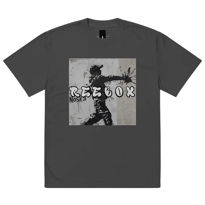 Urban Street Art Oversized Tee - 'REEBOX' Graffiti Design product image (2)
