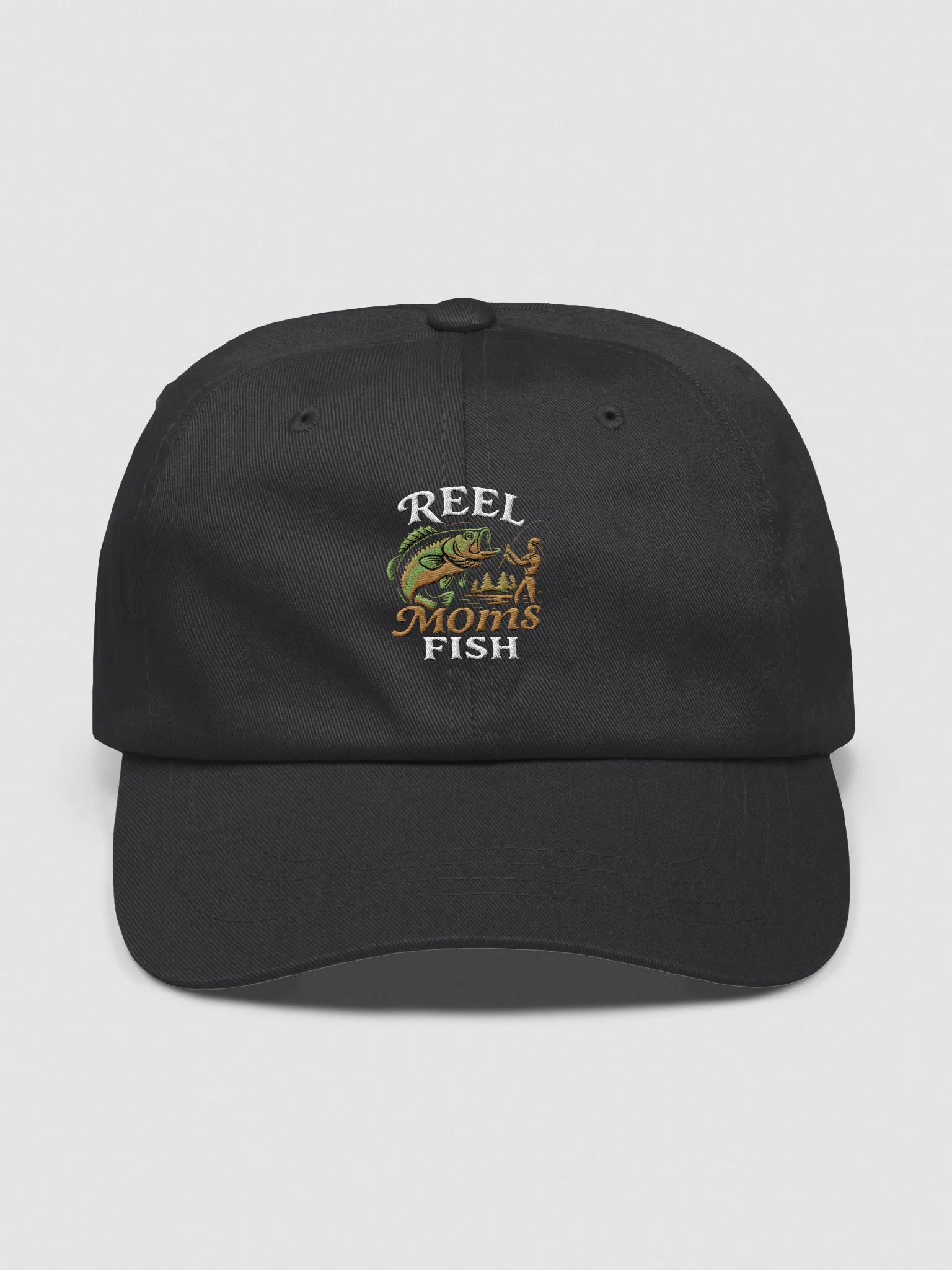 Reel Moms Fish Embroidered Hat – Funny Vintage Fishing Cap for Moms product image (3)