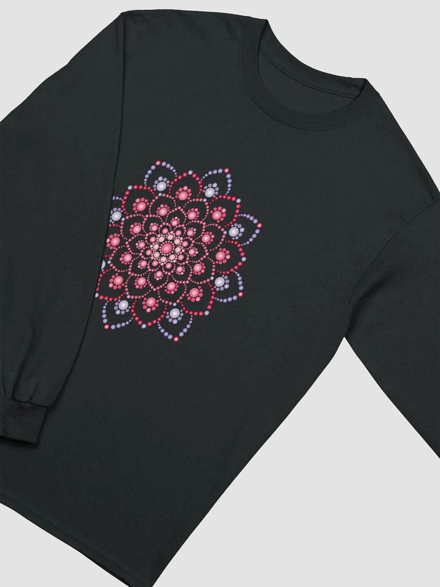 Purple and Pink Dot Mandala Long Sleeve T-Shirt product image (3)