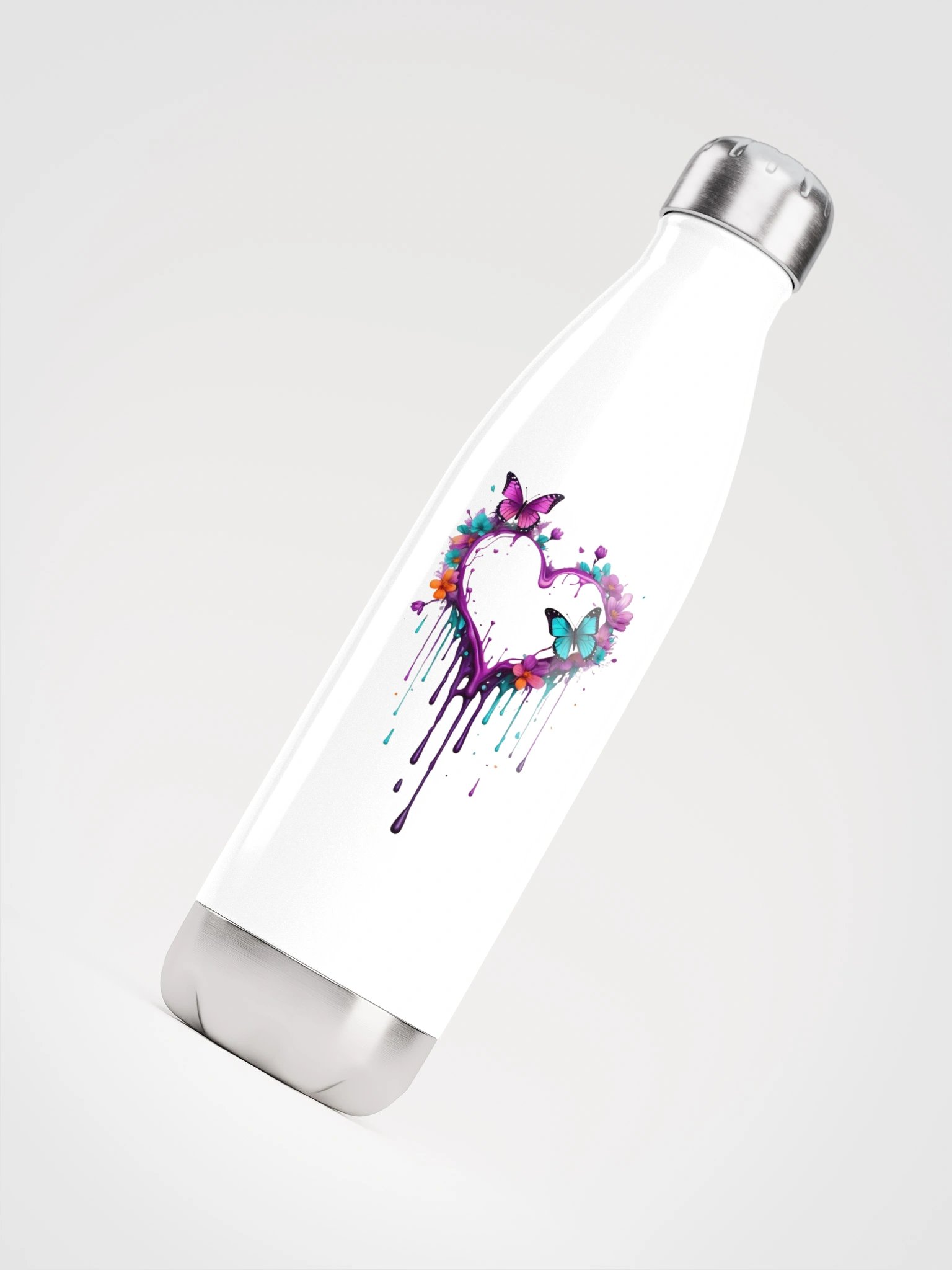 Whimsical Heart Stainless Steel Water Bottle product image (4)
