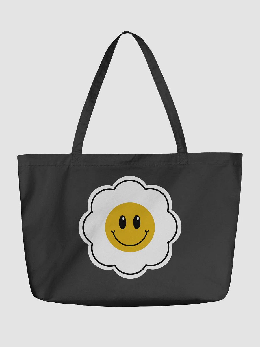 Cheerful Smiley Eco Tote White product image (1)