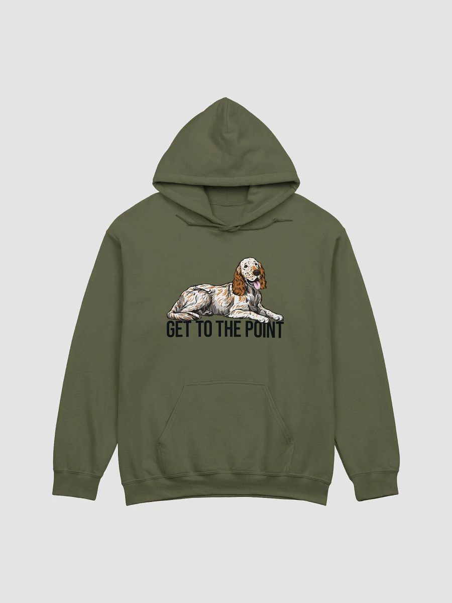 Get to the Point Hooded Sweatshirt of an English Setter (Orange) | Funny Hoodie for English Setter Paw-rents product image (16)