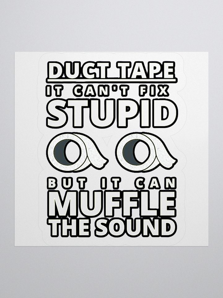 DUCTTAPE : IT CAN'T FIX STUPID BUT IT CAN MUFFLE THE SOUND product image (2)