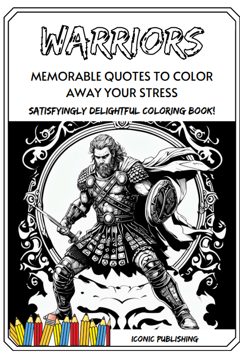 Warriors - Memorable quotes to color away your stress product image (1)