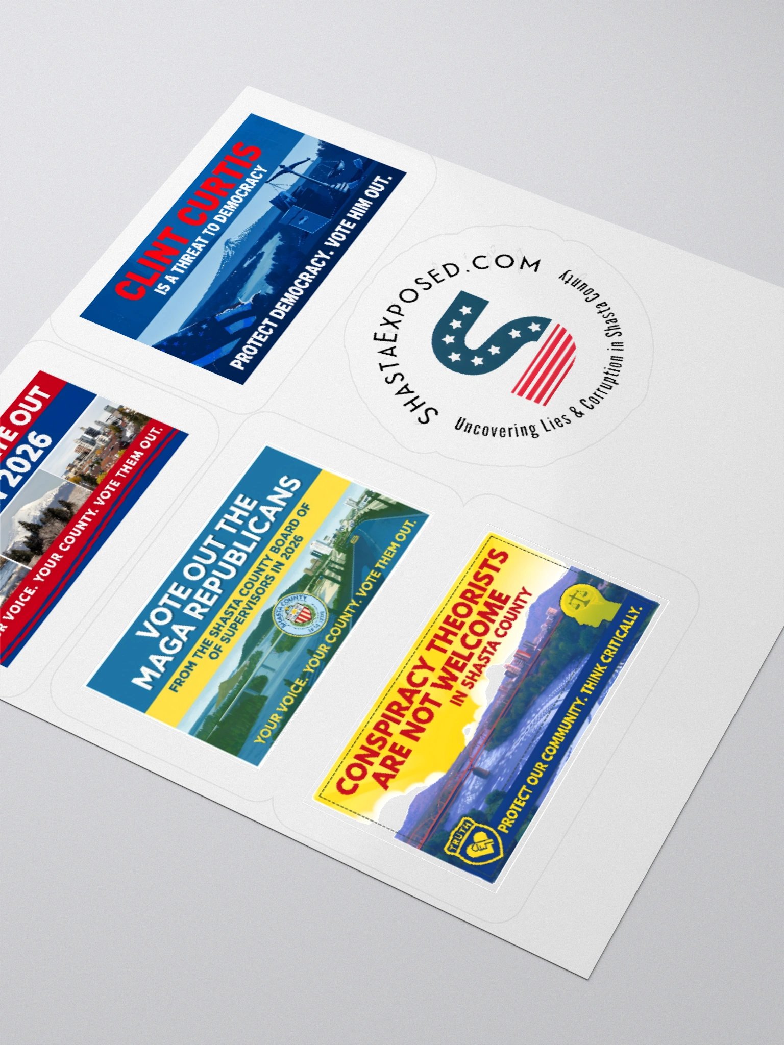 Political Message Kiss Cut Stickers Set product image (11)