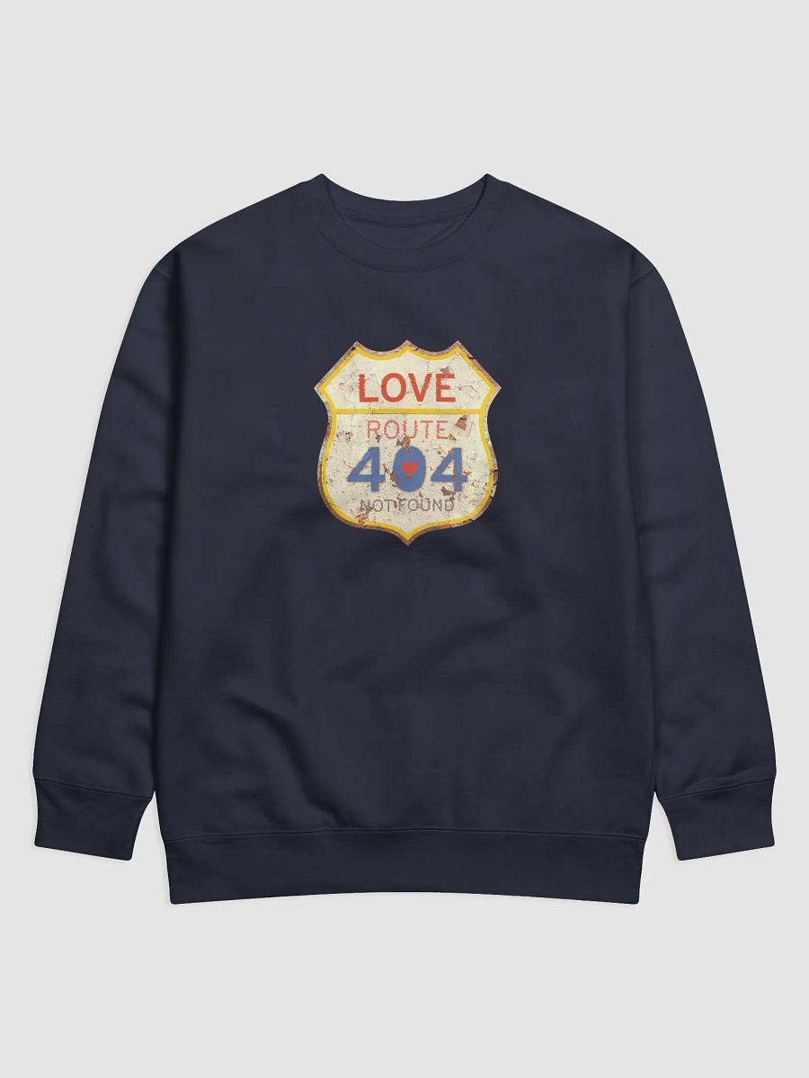Vintage Love Route 404 Premium Sweatshirt (Front Side), Unisex Sweatshirt, Cozy Daily Casual Wear product image (11)