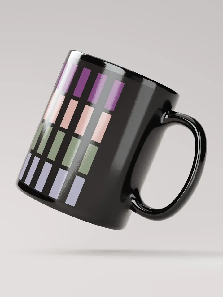 Contrasting Colores Rectangle Patterns Black Mug product image (2)