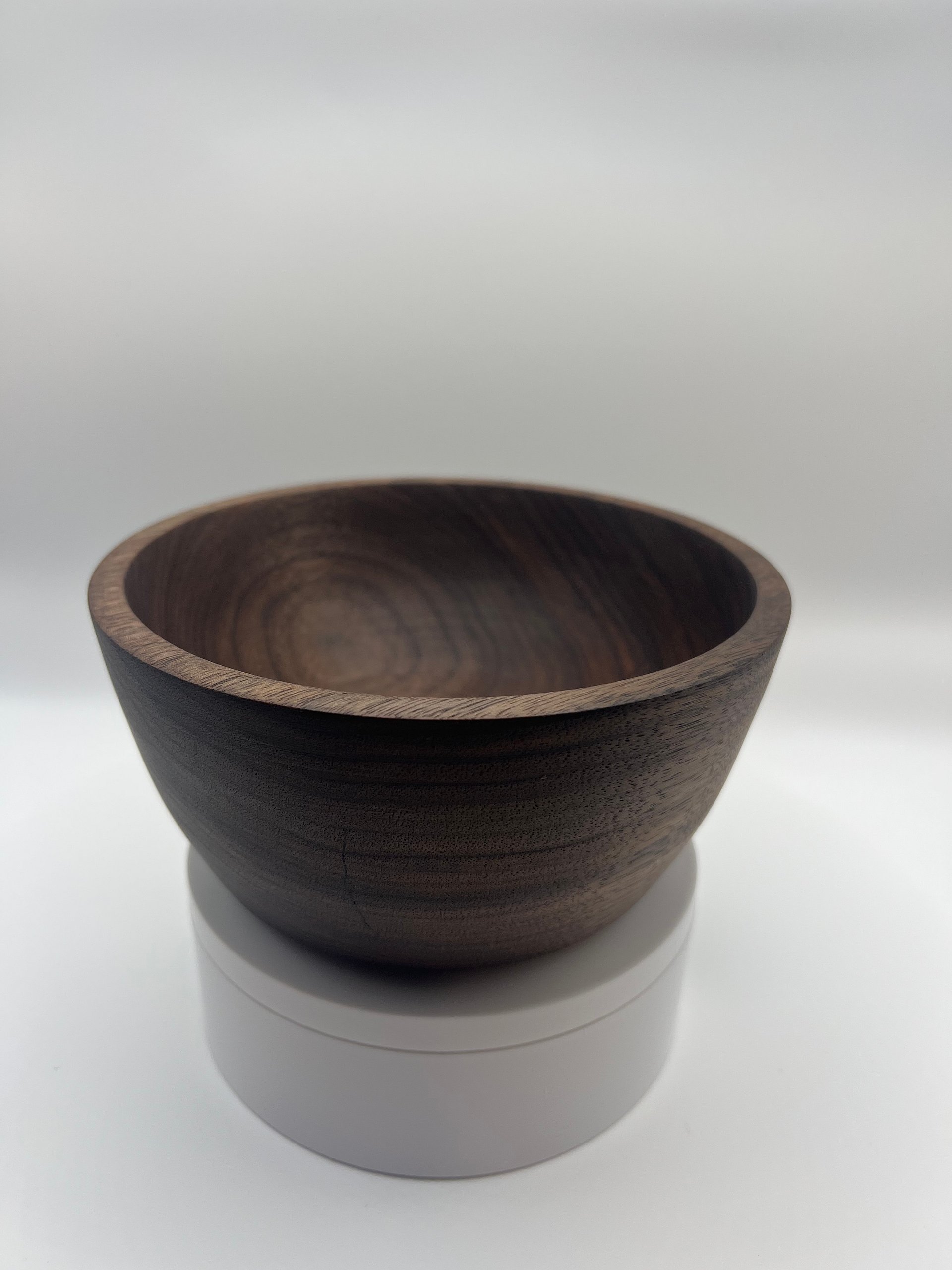 🌿 Black Walnut Bowl – 5.5” Hand-Turned Live on TikTok | Solid Black Walnut Wood product image (1)