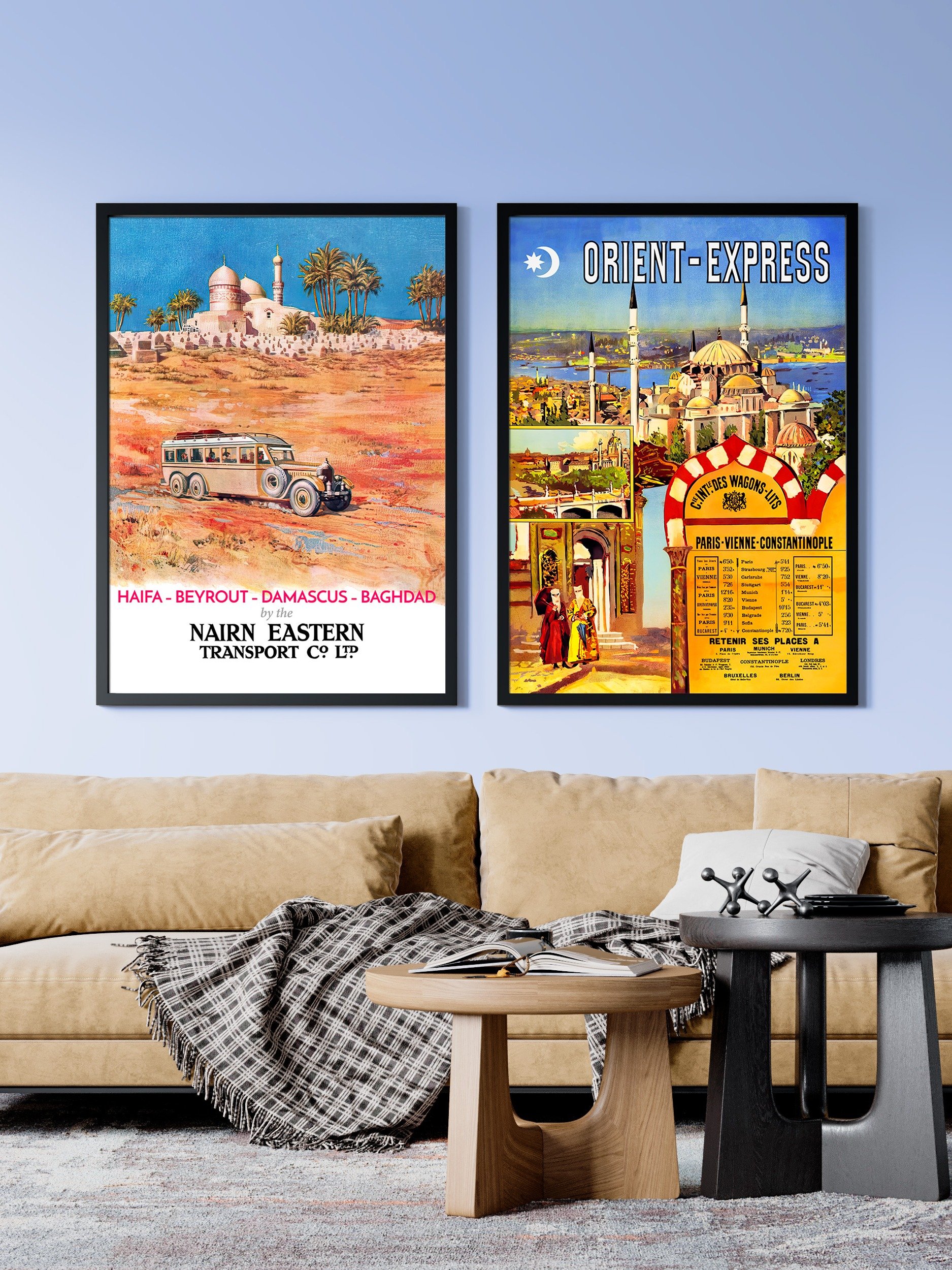 Haifa, Beirut, Damascus, Baghdad. Israel, Palestine, Lebanon, Syria, Iraq. 1931 — retro travel poster, vintage travel art print product image (2)