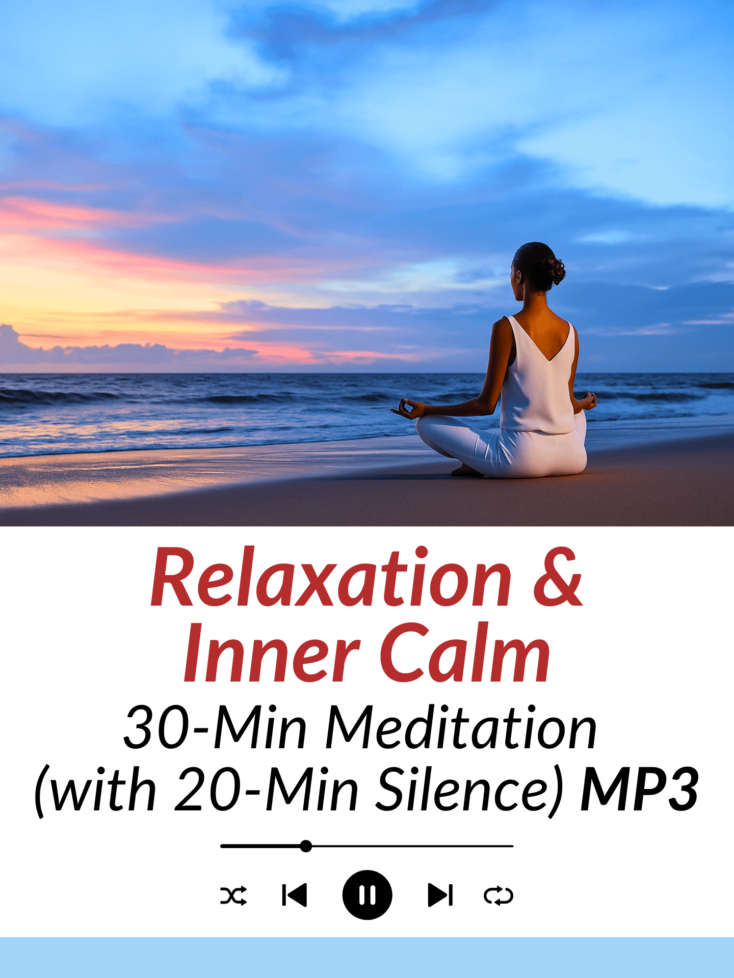 Relaxation & Inner Calm - 30-Minute Meditation (with 20-Minute Silence) product image (1)