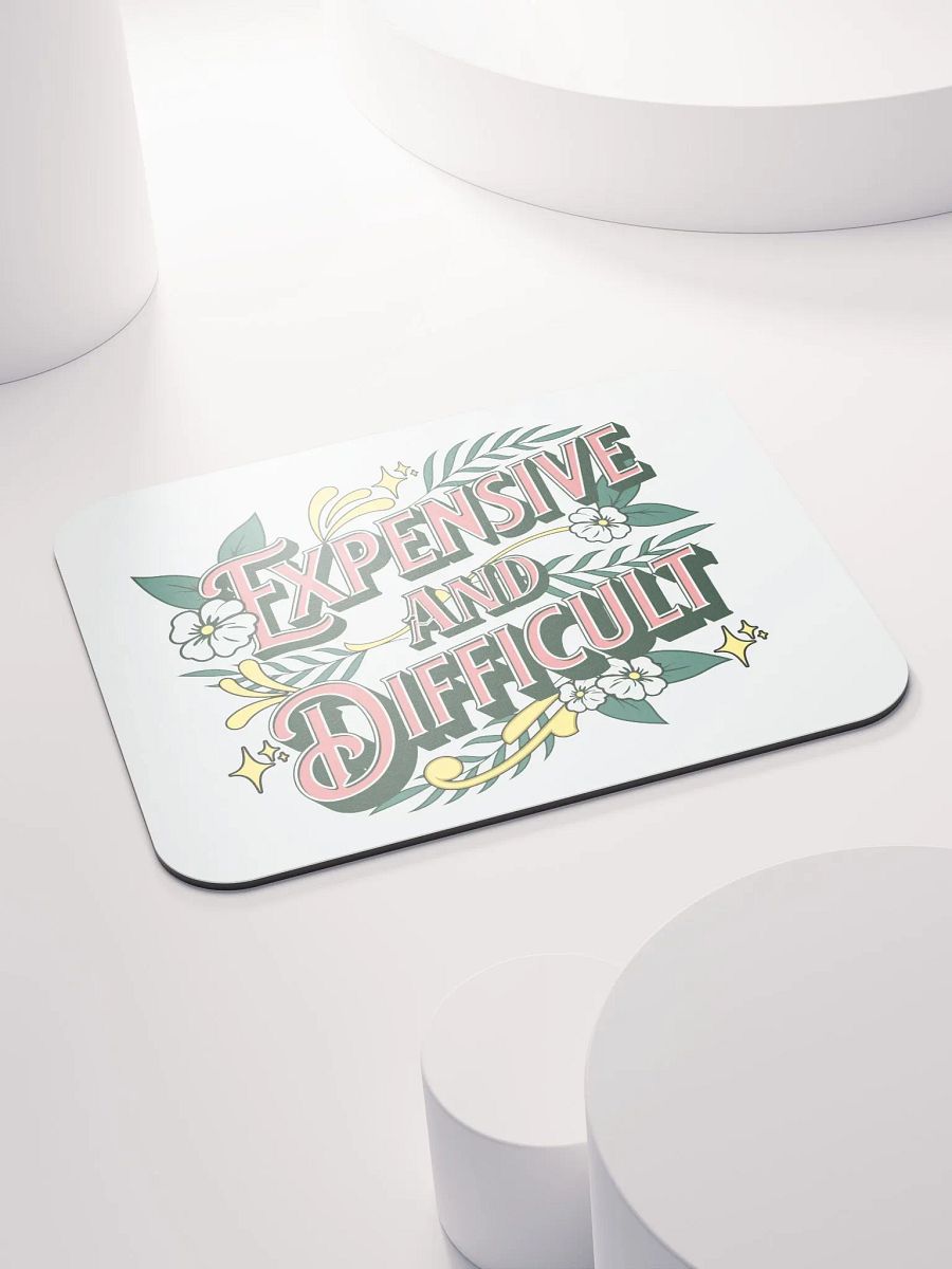 Expensive And Difficult Vintage Floral Mouse Pad product image (4)