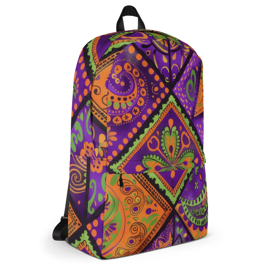 Vivid Mosaic Dreams Backpack product image (5)