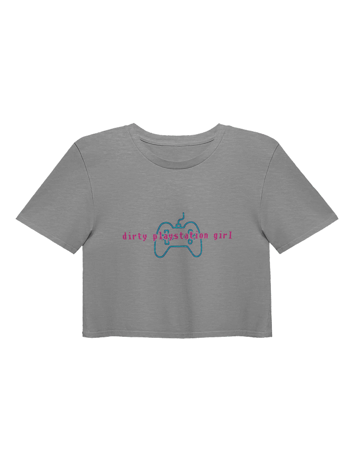 Dirty Playstation Girl Crop Top (Pink & Blue) product image (1)