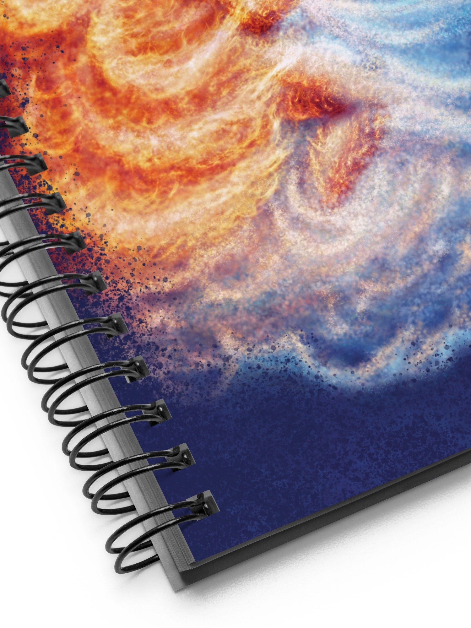 Fire and Ice Embracing Spiral Notebook product image (4)