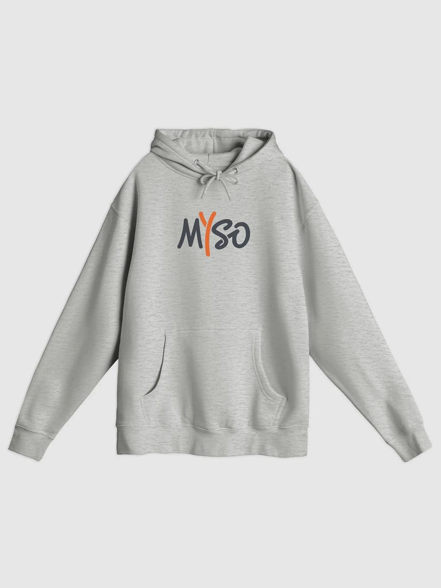 MYSO Grey Hoodie with Color Solo Logo product image (1)