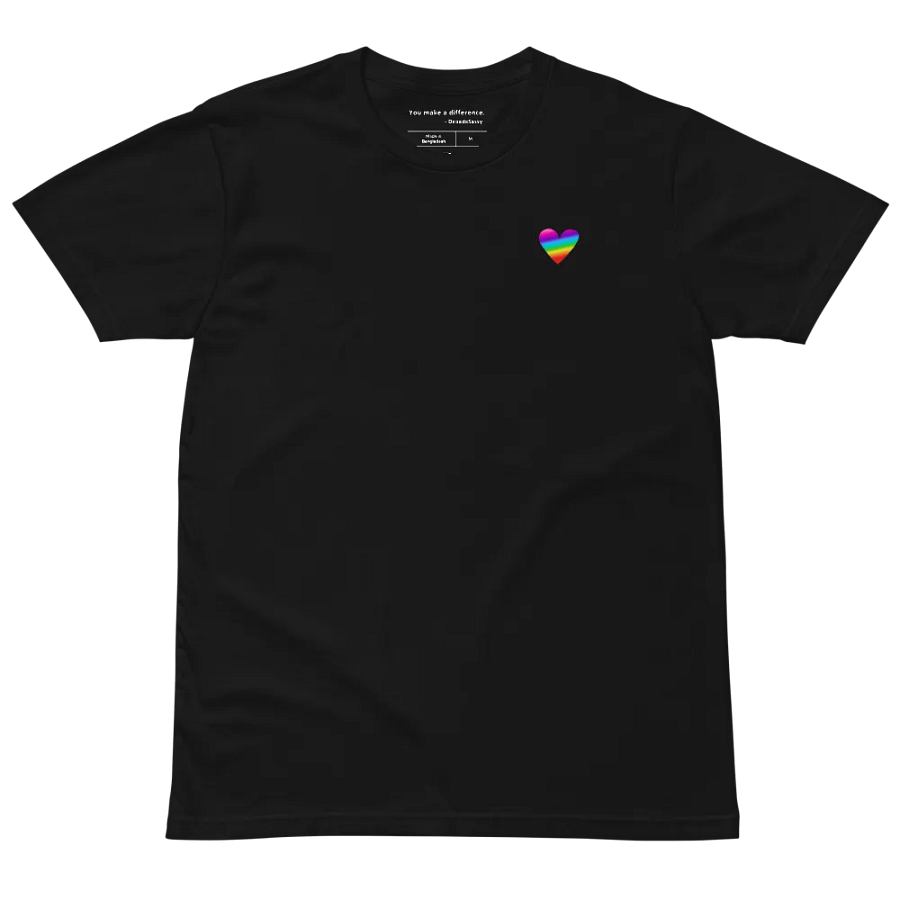 Rainbow Heart Unisex Premium T-Shirt product image (3)