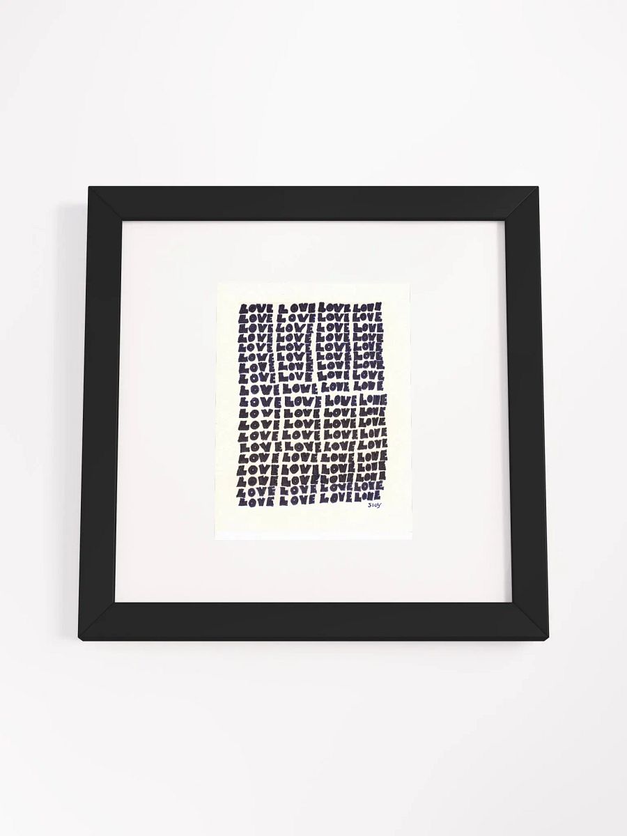 love Panel Card Print Framed product image (3)