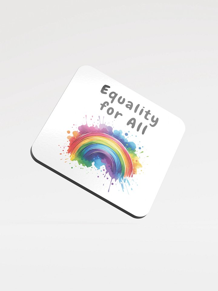 Equality For All Inclusive glass cork coasters product image (1)