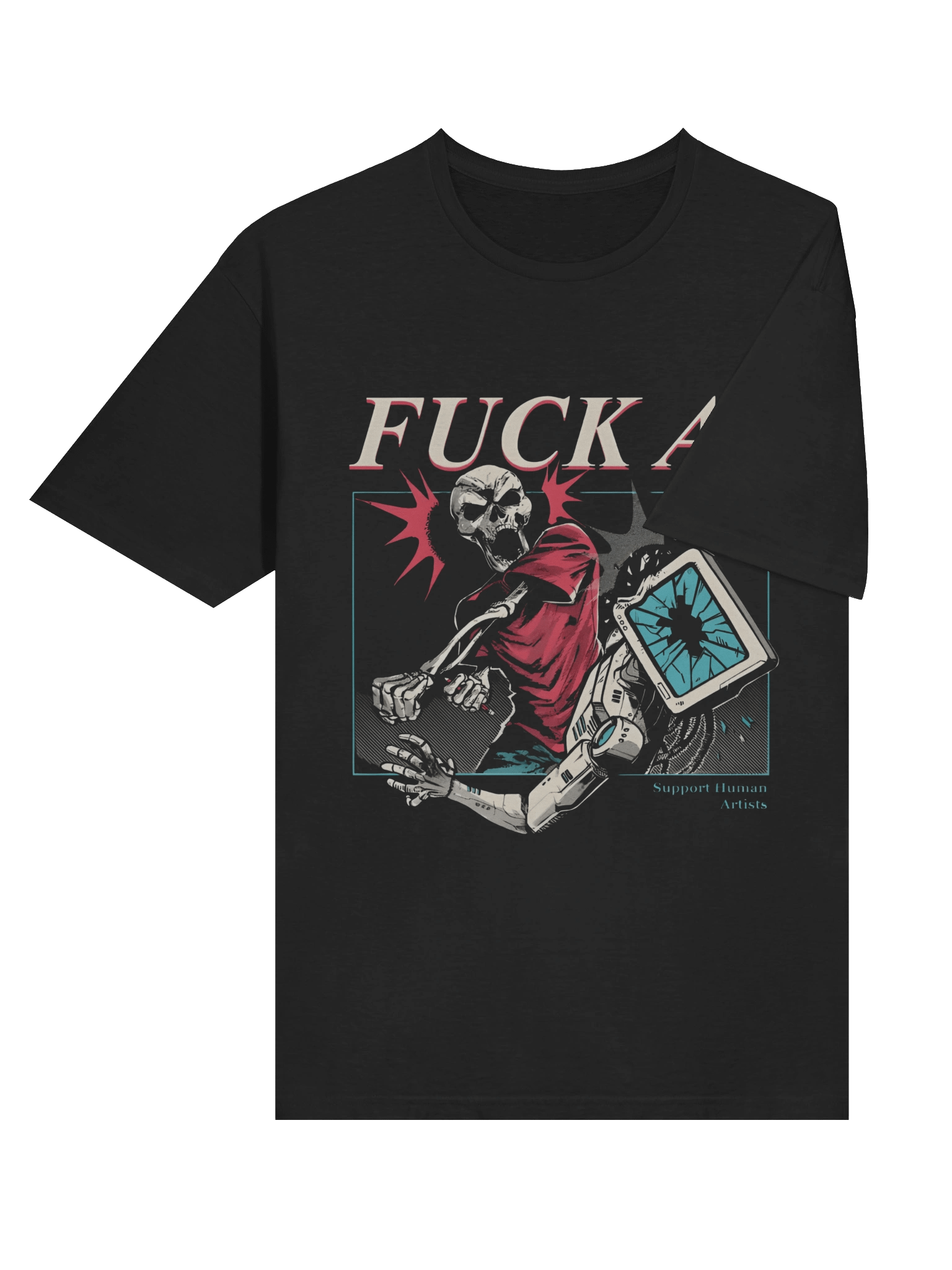 Fuck AI Support Human Artists Shirt product image (4)
