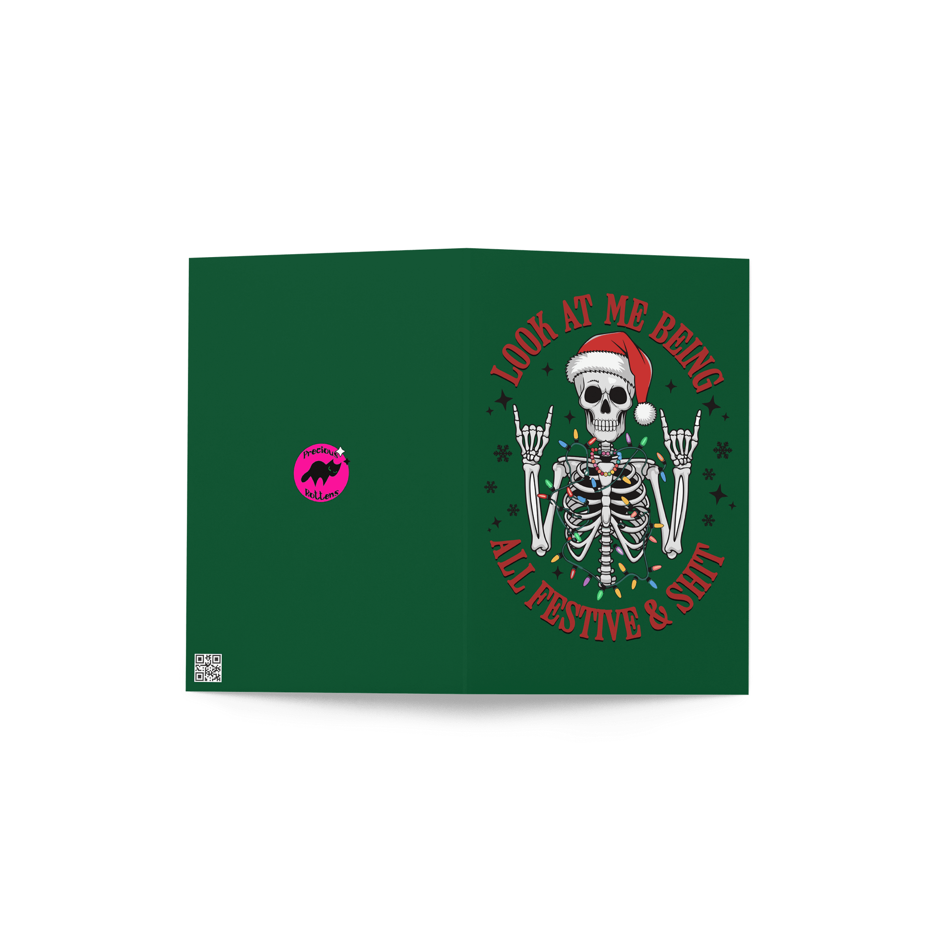Festive Skeleton Christmas Card product image (2)