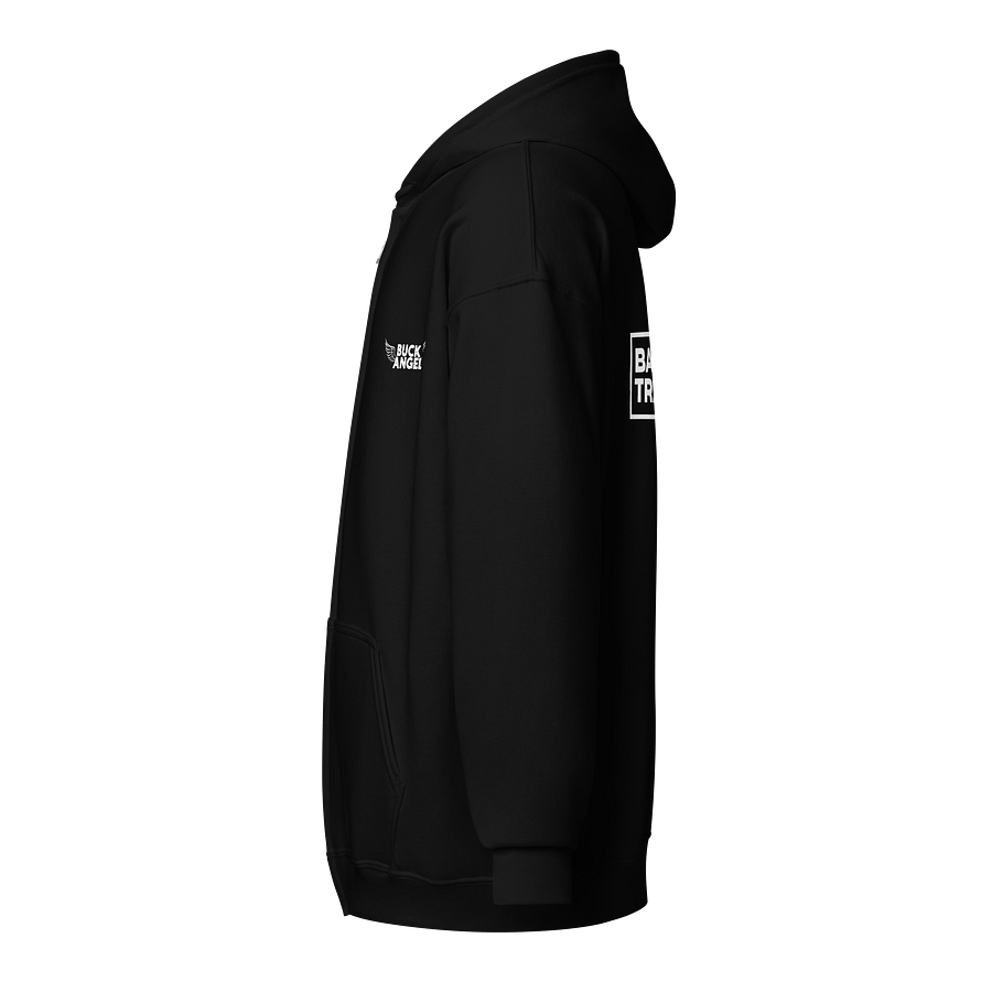 [Buck Angel Shop] Bad Tranny - Unisex Zip Hoodie - white lettering product image (3)