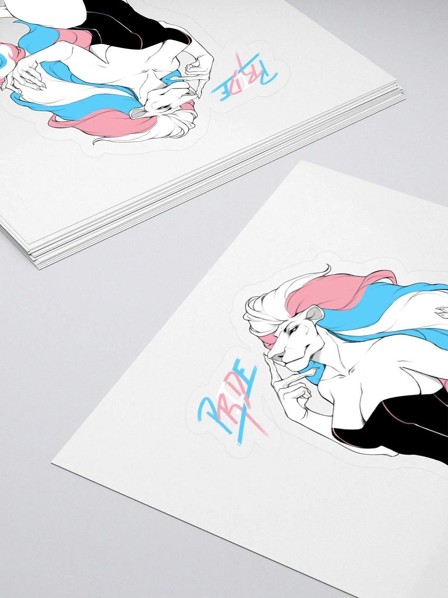 Trans pride Lioness Sticker product image (4)