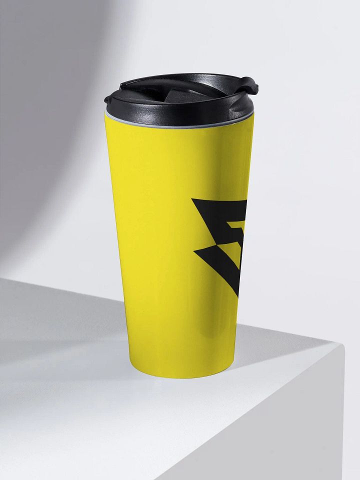 Staffy Logo Inverse Travel Mug (Steel) product image (2)