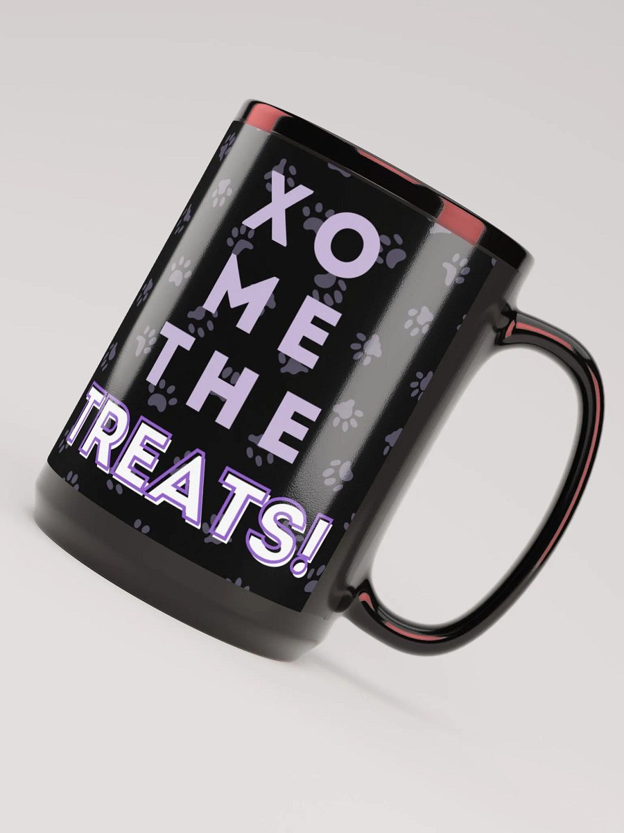 "Xo Me the Treats!" 15oz Mug - Black product image (4)