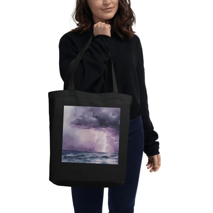 Purple Thunderclouds, Organic Cotton Twill Tote Bag product image (1)