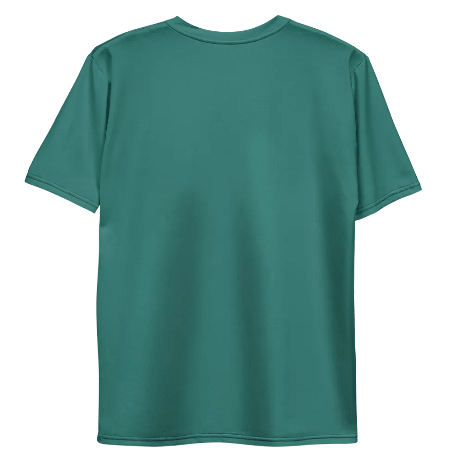 Plain Medium Teal Green True Summer Men's Crewneck Polyester Heavyweight Premium T-Shirt by Treasure Pie product image (10)